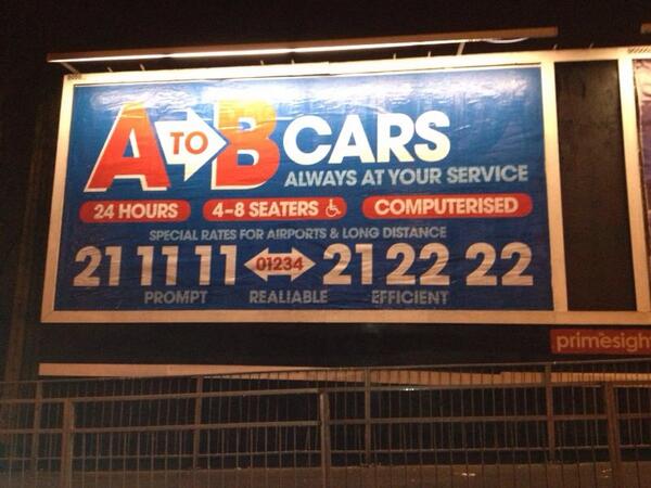 ToA2b's tweet image. A2b taxis special rates to airport give us a call 01234 212222.