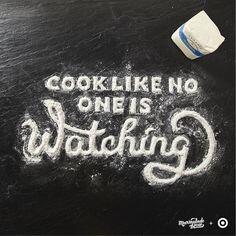 "Cook like no one is watching" - especially with our whole "cook naked" philosophy. Wait what? #30daybootcamp