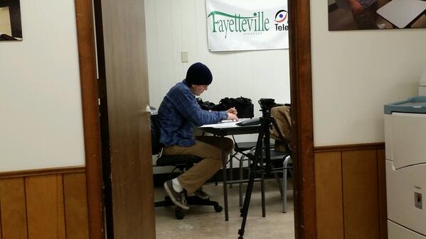 FayPubTV's tweet photo. Basic Field class is finishing up. Let us know if you are interested in our production classes and get signed up. http://t.co/INhAc39Cjr
