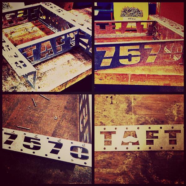 Robot frame is coming together!! #omgrobots #taft #ftc #first