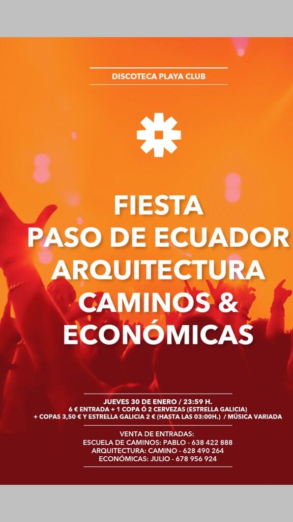 PasoETSAC2014's tweet photo. MAÑANA EMPEZAMOS A VENDER CON NUESTRO HORARIO HABITUAL! ENTRADAS A DE LA FIESTA JUEVES 30 EN EL PLAYA CLUB 6€! VENTE http://t.co/OMQ6ZlP68X