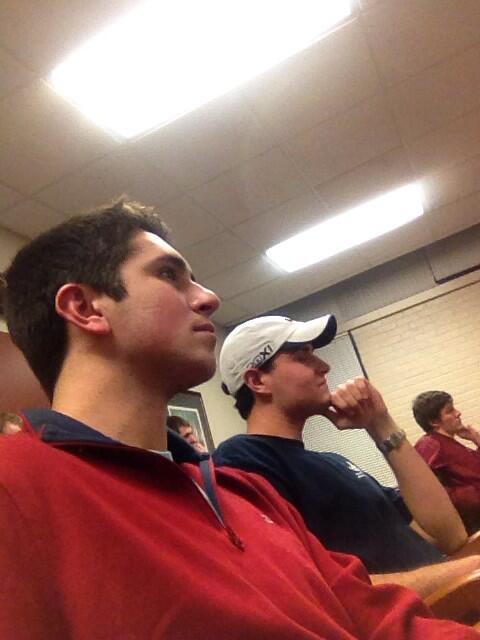 President @L_A_Blakers and Vice-President <a href="/mclello/">mclello</a> enjoying the weekly meeting with @UofSCFC #leadership #exclusive