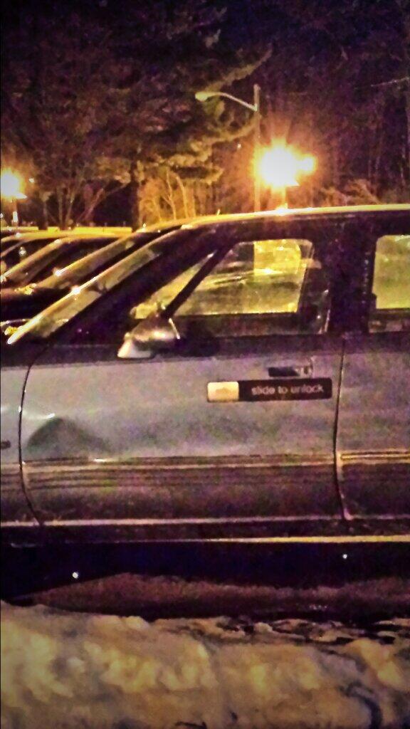 amlaccetti's tweet image. Slide to unlock #caredition#collegeparkinglots