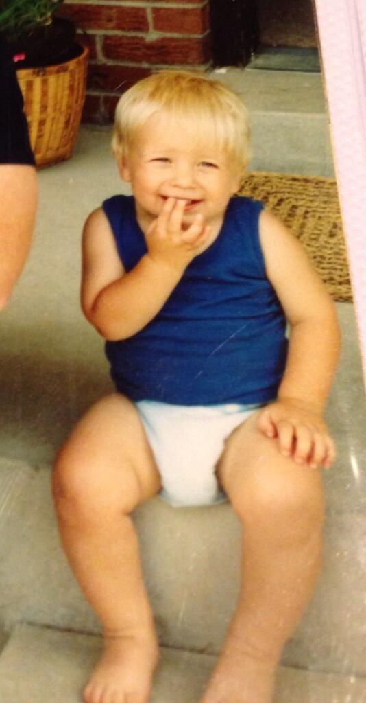 Happy Birthday to my awesome and hilarious cousin @Wes_RGordon!! Here's a sweet diaper shot