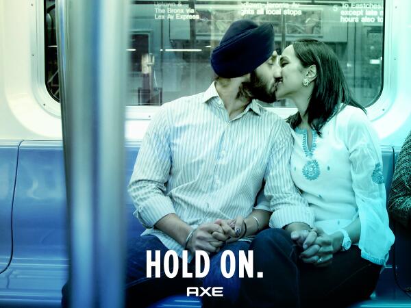LordCheekyLord's tweet photo. Love the new @AXE ad 
Sikh is the new Black! 

PDA for good. Learn more at http://t.co/AcOx6C6ioa . #KissForPeace http://t.co/dMgI8qapSS