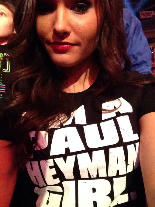 Don't piss off #TheBeast. @HeymanHustle @BrockLesnar #PaulHeymanGirl #WWE #WweCleveland http://t.co/