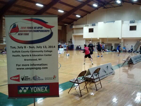 USOpenGPG's tweet photo. Promoting 2014 US #Open #Badminton #Championships at Connecticut Open this past weekend! http://t.co/AsB4Yp5N05