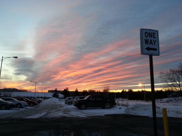 ITGuyJohnJoseph's tweet image. @wilw the view from snowy Massachusetts #samesunset
