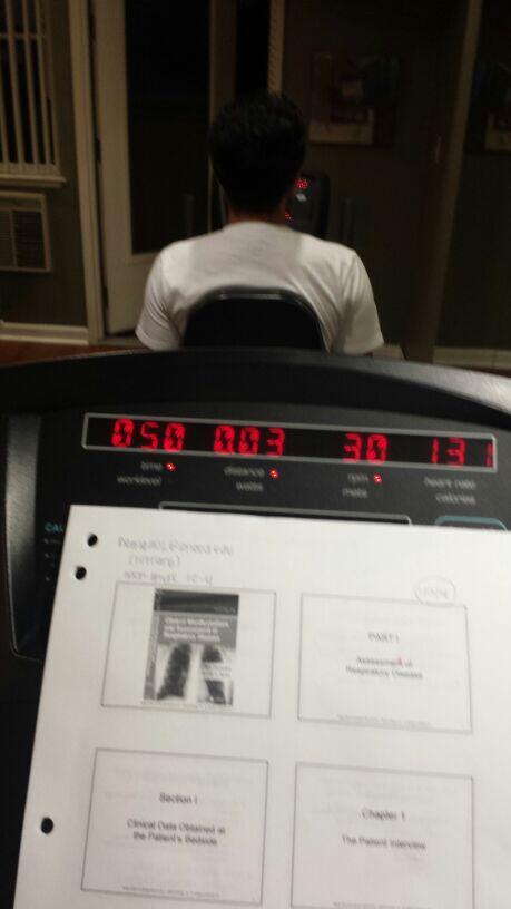 melamang's tweet image. Late #workout with hubby..and a little studying #mutitasking #BetterLateThanNever