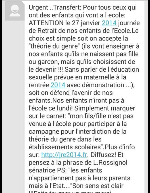 La lutte contre la « théorie » du genre, une foire aux intox et aux outrances BfDIB5TIIAAGO7C