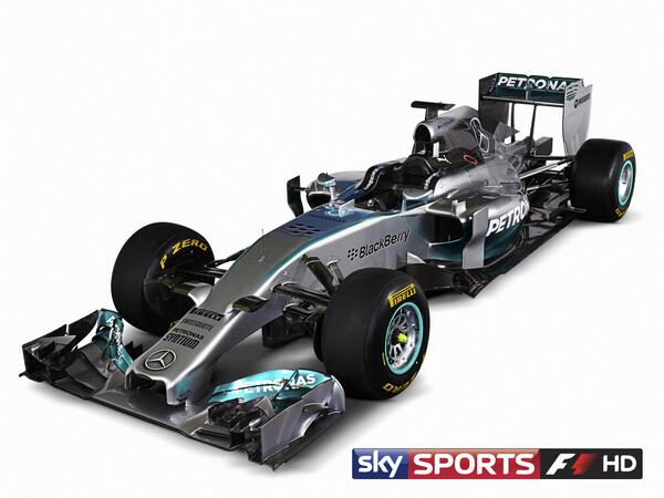 The new Mercedes W05 bit.ly/1aZGhqK #skyf1