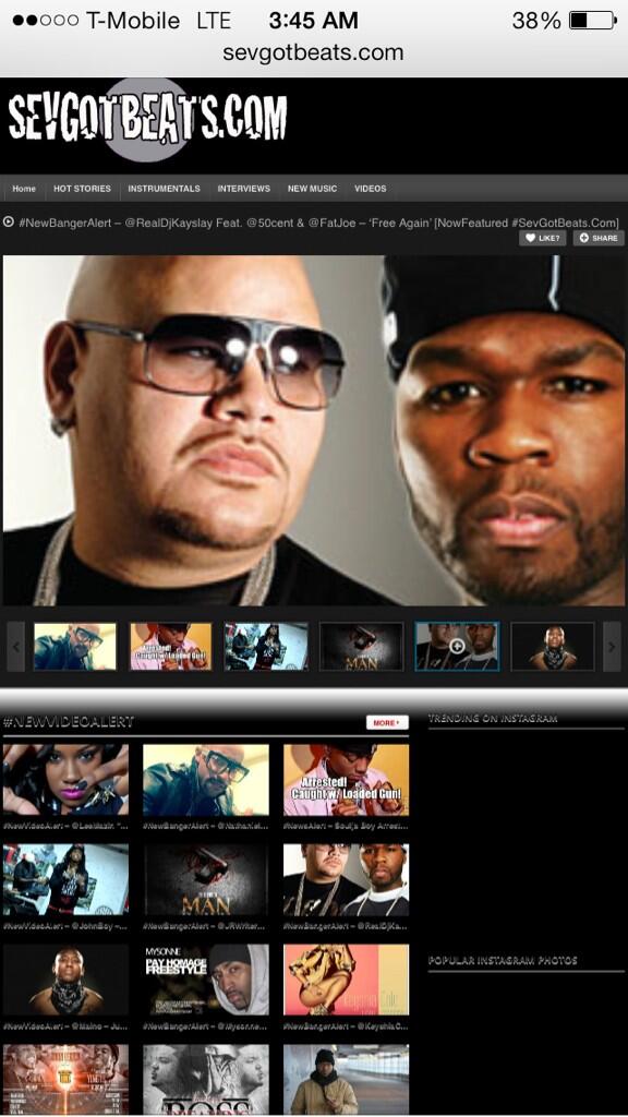 sevdaproducer's tweet photo. #NewBangerAlert - @RealDjKayslay feat @fatjoe &amp; @50cent -Free [NowFeatured #SevGotBeats.Com] http://t.co/IQzlSpJkyV