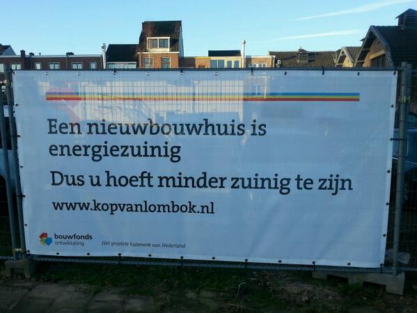 Hoe verzin je het! RT @fwieman: #Energiezuinigheid volgens @Bouwfonds  #vastgoed