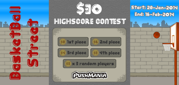 PushMania's tweet image. Play SBASKETBALL STREET game and #win #money $30 in #contest from #PushMania: on.fb.me/YFa3vZ