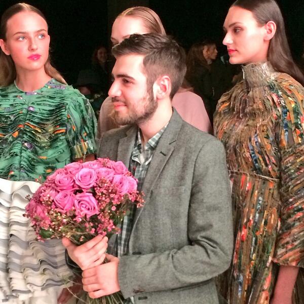 hmunitedkingdom's tweet photo. Congrats #EddyAnemian! We're looking forward to see selected #HMDA2014 pieces in H&M stores this autumn. http://t.co/2zgImI6rL7