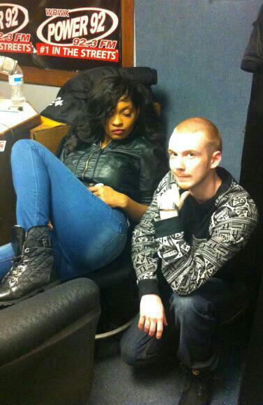 Me &amp; RawTvRadio Intern DRedd trappin a bit hard with my coat in the background like that..