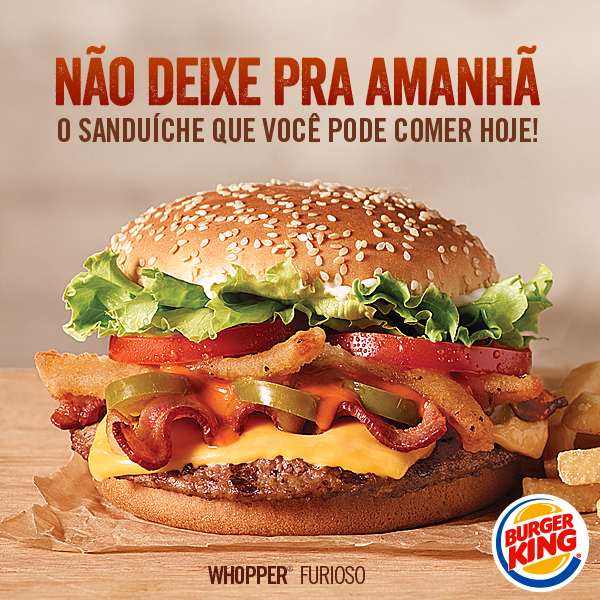 Após polêmica, Burger King muda nome de sanduíche que não tem