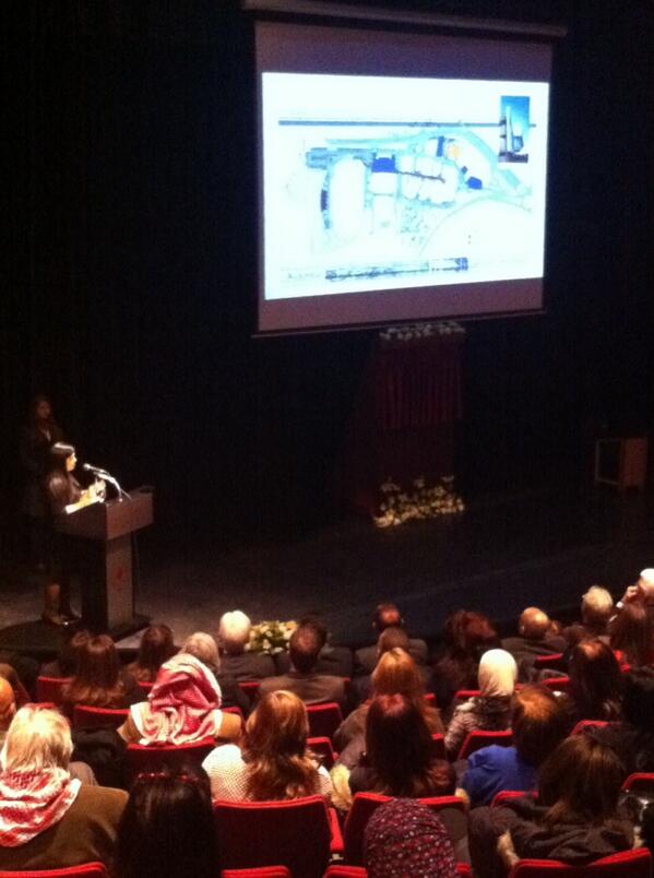 ABSJordan's tweet photo. HRH Princess Sumaya Bint El Hassan reminds us all that at the heart of this ceremony is Mrs Kawar's legacy. http://t.co/ZRbMRfLEAB