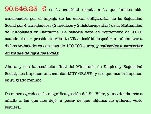 RT: Las malas noticias nunca vienen solas. Nos llega la comunicación de la Seguridad Social de 1 sanción de 90.000 €.