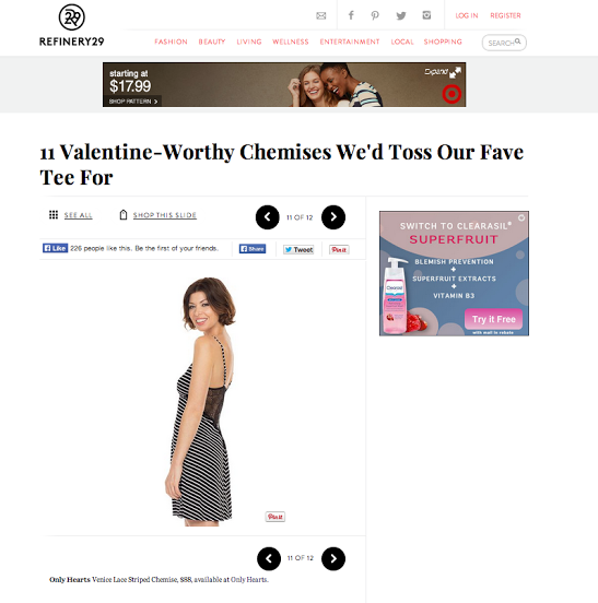 OnlyHeartsRoma's tweet photo. @Refinery29 vi consiglia la nostra Venice Lace Stripped Chemise! http://t.co/E4XeBIKsIP