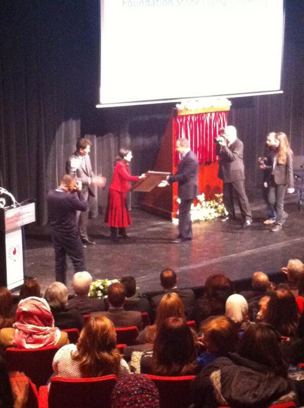 ABSJordan's tweet photo. HRH Sarvath El Hassan presents several gifts of thanks to the generous donors who have made this building possible. http://t.co/VZgOxioP1i