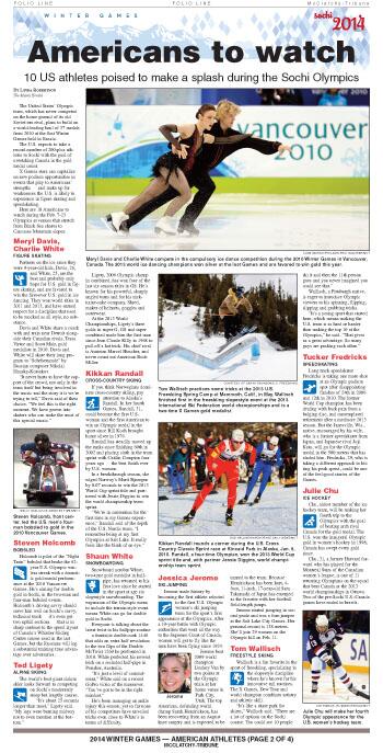 MCTOnePages's tweet image. Prepare for the #WinterGames with MCT&apos;s four-page broadsheet section bit.ly/1evt7PU Preview: