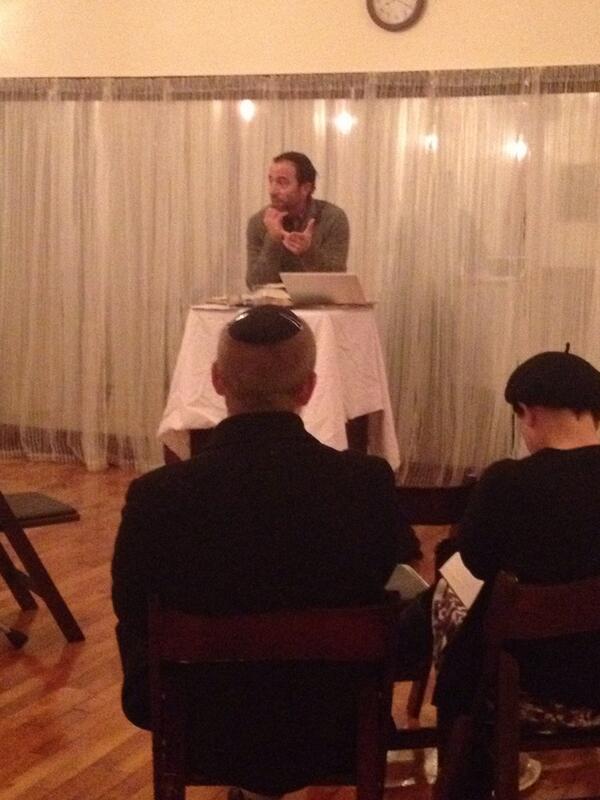 downtownmje's tweet photo. #texttalks last night at #dtmje with Rabbi Ezra Cohen http://t.co/N6BpYE5C5a