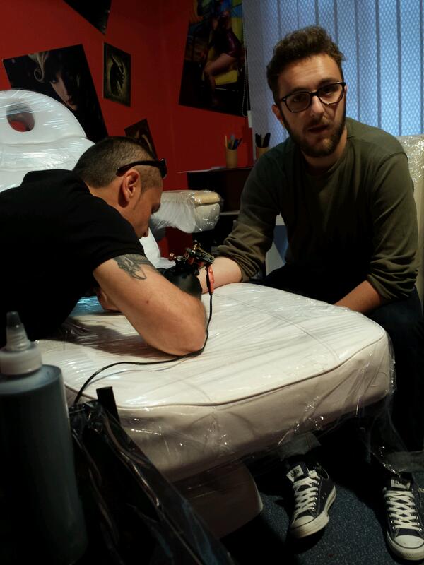 semirlepy's tweet photo. Tattoo time... http://t.co/PtB2web2OQ