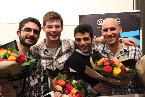 egmontmedia's tweet photo. Congratulations to the #comcase winners!: @hristosfleturis & @piotristweeting & Michele & Federico - fantastic work. http://t.co/4CrMQAiJO5