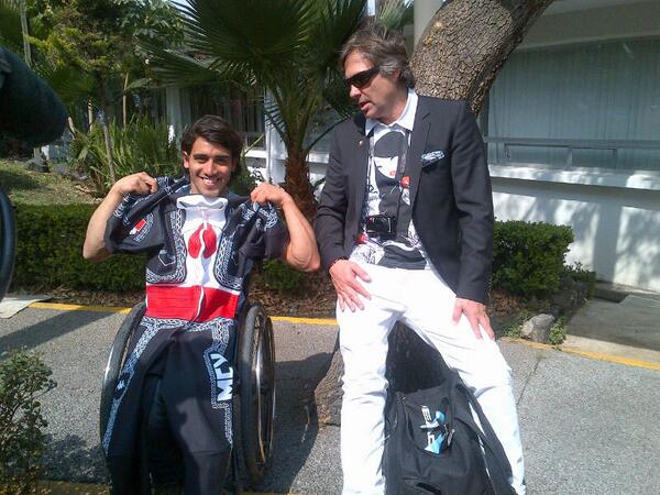 gobmx's tweet photo. Hubertus von Hohenlohe y Arly Velásquez, únicos mexicanos en Sochi 2014  http://t.co/P8urDHxvsH @CONADE