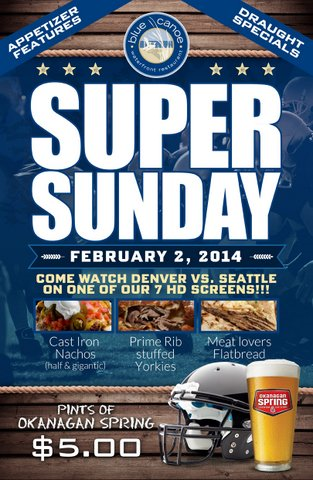 Super Food, Super Craftbeer, Super Locals, Super HD TV's , Super Prizes.... SUPER BOWL Partyyyyyyyyyy !  #richmondbc