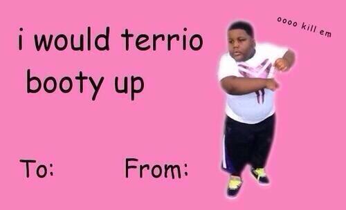 CuzRay's tweet photo. Ohhh noo😂😂 terrio needs to chill! http://t.co/4apQ1a1lT3