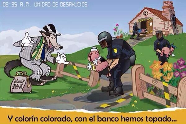 Desahucian a los tres cerditos