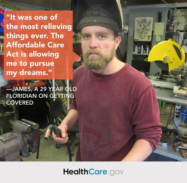Thanks to the #ACA, James can focus on following his dreams. Watch his story: go.usa.gov/BCyW #GetCovered