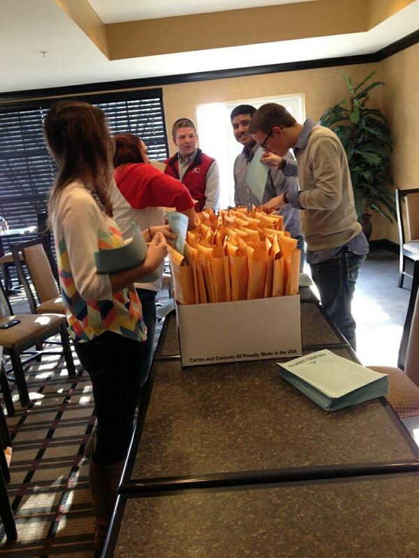 The District IV Officer team hard at work preparing for their Spring District Conference tomorrow!