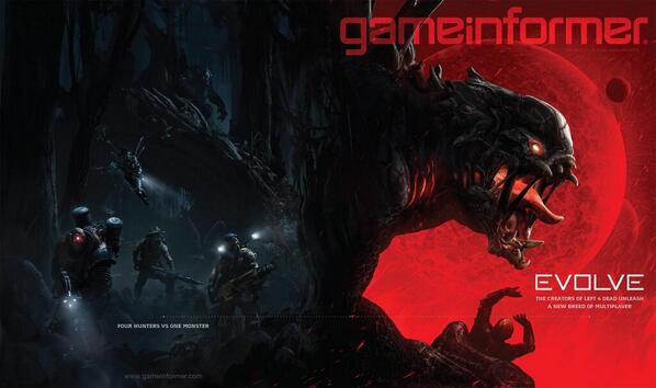 EvolveGame's tweet photo. Are you the hunter or hunted? Follow us for news on Evolve, the next-gen 4v1 shooter from the makers of Left 4 Dead. http://t.co/4tTgsBCLNd