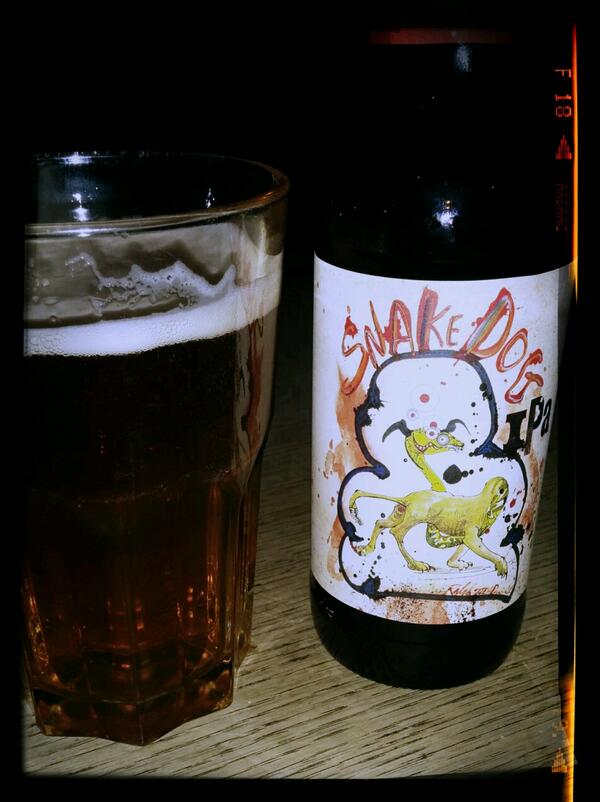 JimmyVersion2's tweet image. Drinking a snake dog IPA from @FlyingDog. Superb.