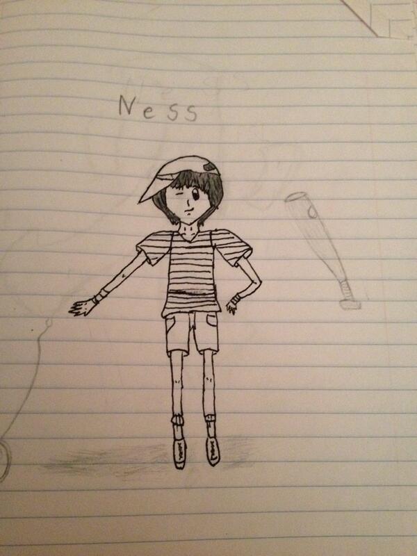 I tried drawing ness