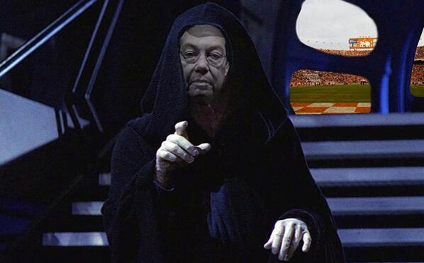 UTKBucketList's tweet image. "May the force be with you on your way to class tomorrow." - Evil Emperor Cheek