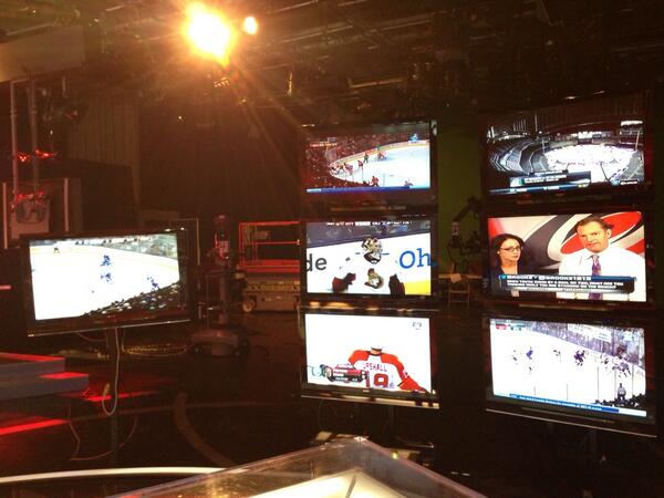 tsnjamesduthie's tweet photo. “@Jake_Dugmore: @tsnjamesduthie How many TV's do you have?"
Many.  #BellLetsTalk http://t.co/2VHqix7sMp
