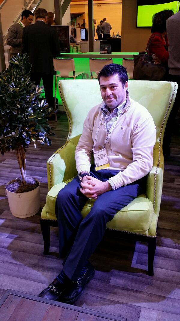 HunterSwift's tweet photo. Even @yagoparamo sat in the #DealerSocket Green Chair... "Where Success Sits". #NADA2014 http://t.co/50wwgnfYky