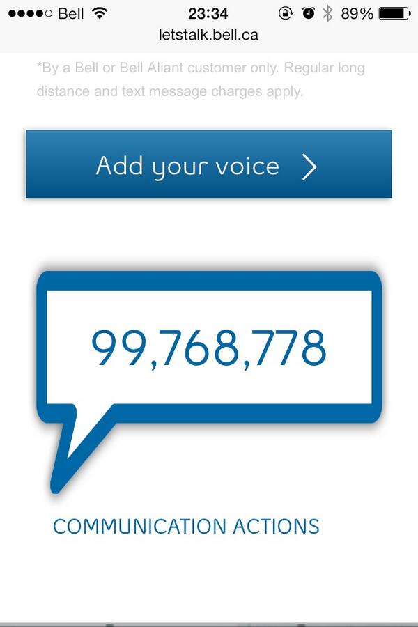 HiImWucas's tweet image. Is 100 mill really that ridiculous? Let's go son! Only a half hour left to be awesome folks! #BellLetsTalk
