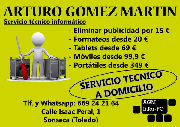 ARTURO GOMEZ MARTIN - Servicio técnico informático