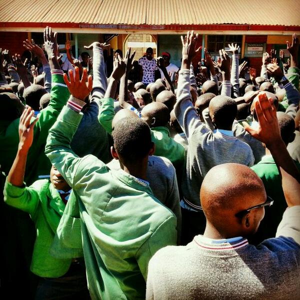 Marek_Fuchs's tweet image. St. Patricks Iten high school with @SautiSol and @FieldMarshamEdu #SomaSoma Initiative #SolGeneration