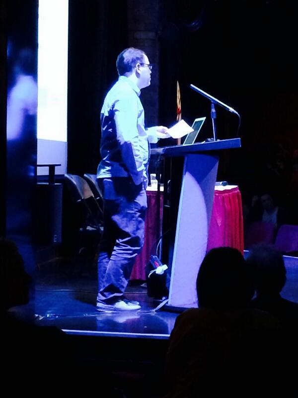 Our very own <a href="/orchard_mike/">Mike Carter</a> introducing Mark Coster at #DPMUK14