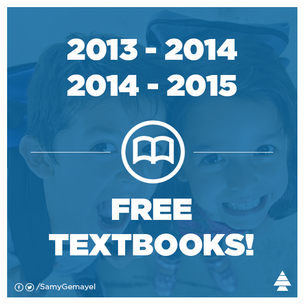 samygemayel's tweet photo. The students of #Lebanon thank the #UK for covering the cost of the textbooks for 2013/14/15. http://t.co/8iydnLNSpv http://t.co/QZEI5FGMNt