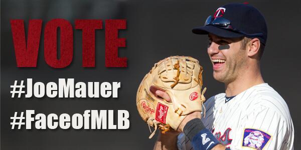 Good morning Twins Territory! Rise, shine and retweet this to vote for #JoeMauer as the #FaceofMLB!