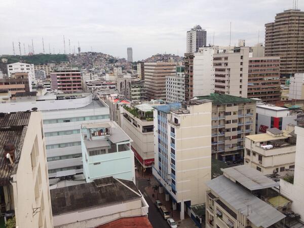bobcapaldi's tweet image. Guayaquil from our hotel window
