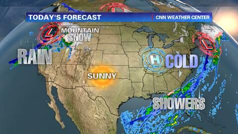 IndraPetersons's tweet photo. You see this?  No, not the storm in the South.  The ridge in the West is FINALLY breaking down.  Rain dances worked! http://t.co/aHGG1sFOBr