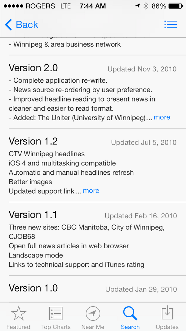 WPGHeadlines's tweet photo. 4 years ago today, #Winnipeg headlines was first released in the Apple App Store! http://t.co/sRF2Dsfs4F